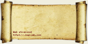 Jovana Velebit vizit kartica